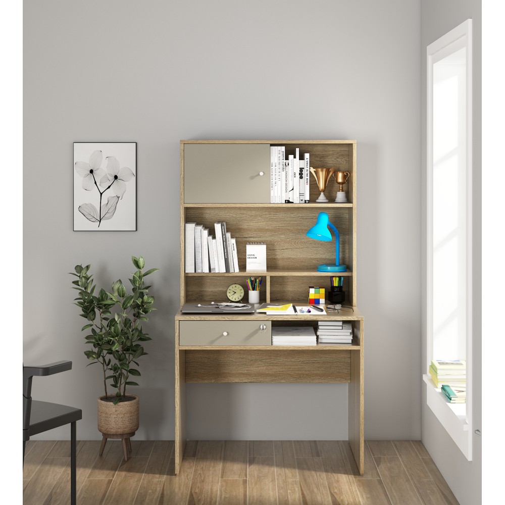 Nester (hst-bd01) Study Table - Sebastian Oak