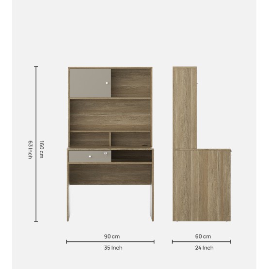 Nester (hst-bd01) Study Table - Sebastian Oak