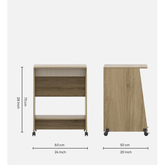 Study Table Alex 01 - Santano Oak & Bamboo Flute
