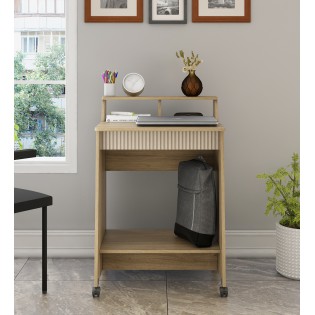 Study Table Alex 02 - Santano Oak & Bamboo Flute