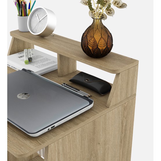 Study Table Alex 02 - Santano Oak & Bamboo Flute