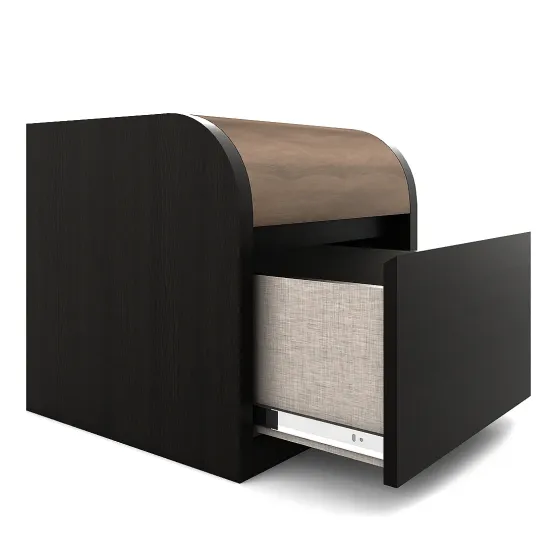 Amazon Bedside Table - Natural Wenge Woodpore