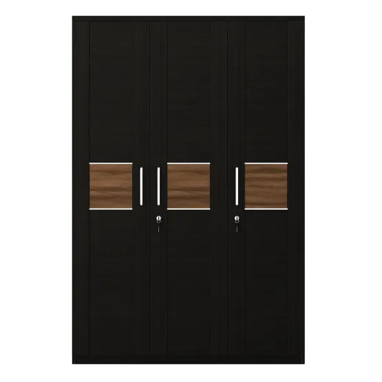 Amazon 3 Door Wardrobe - Natural Wenge Woodpore