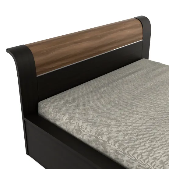 Amazon Queen Bed With 3/4 Lift On - Natural Wenge