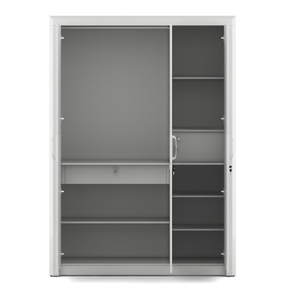 Arctic 3 Door Wardrobe -high Gloss White