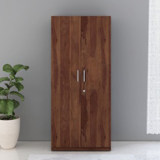 Asta 2 Door Wardrobe W/o Mirror - Sheesham