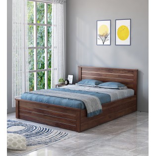 Asta King Bed With Box Storage - Sheesham