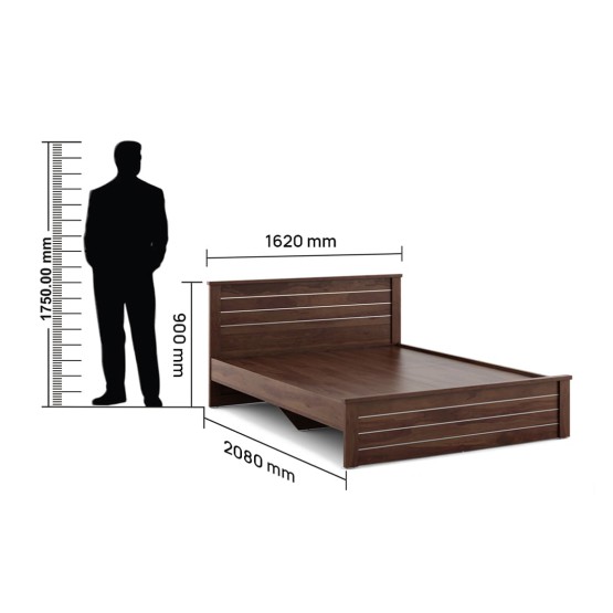 Asta  Queen Bed W/o Storage - Sheesham