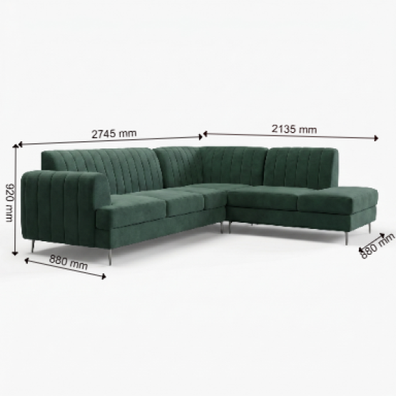 Spacewood Aston L Shape Sofa In Fabric - Af 719