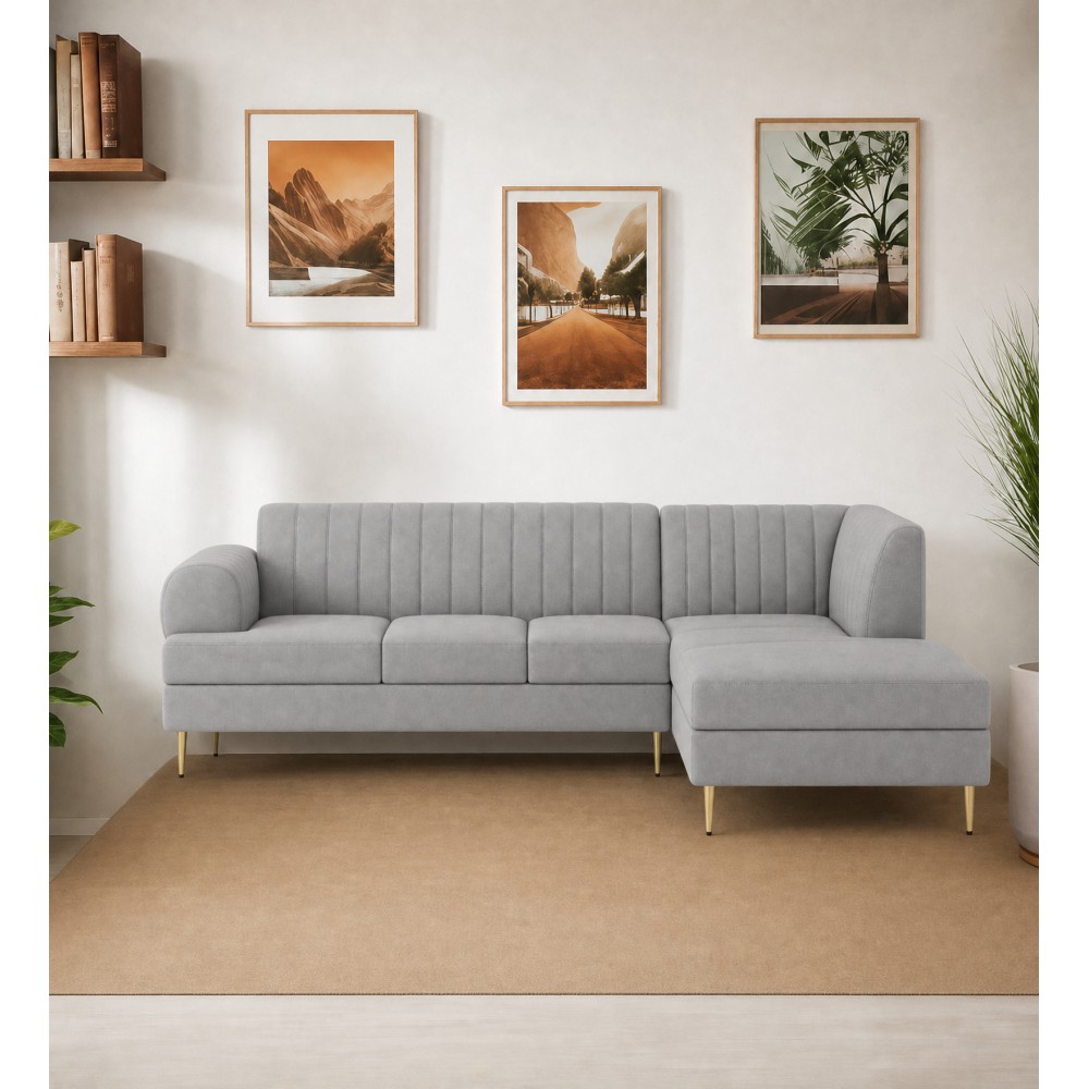 Spacewood Aston L Shape Sofa In Fabric - Af 706