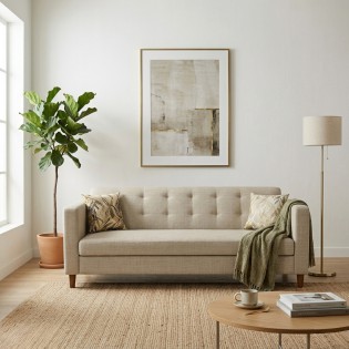 Spacewood Carlos 3 Seater Sofa  In Fabric - Af 706