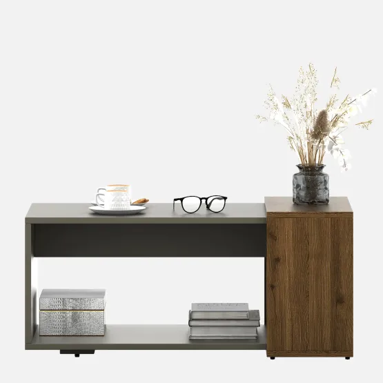 Center Table Ct 108 In Modern Ash & Classic Oak