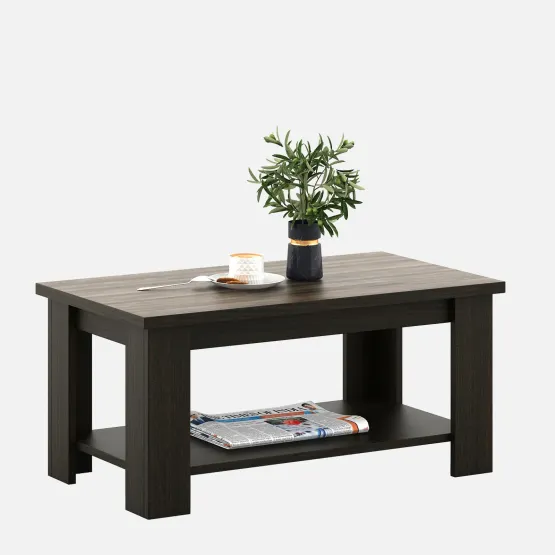 Center Table Ct 111 In Fumed Oak & Vintage Wood