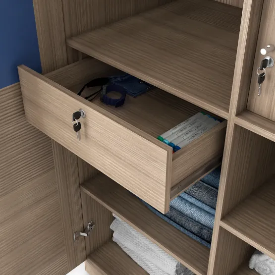 Coral 2 Door Wardrobe - Drift Wood