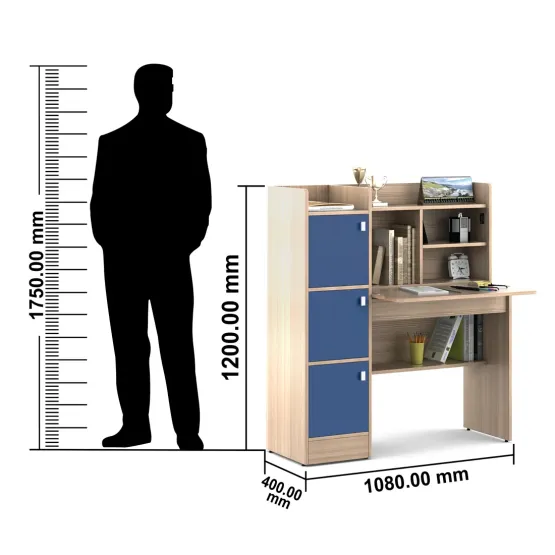 Coral Study Table - Drift Wood Wp