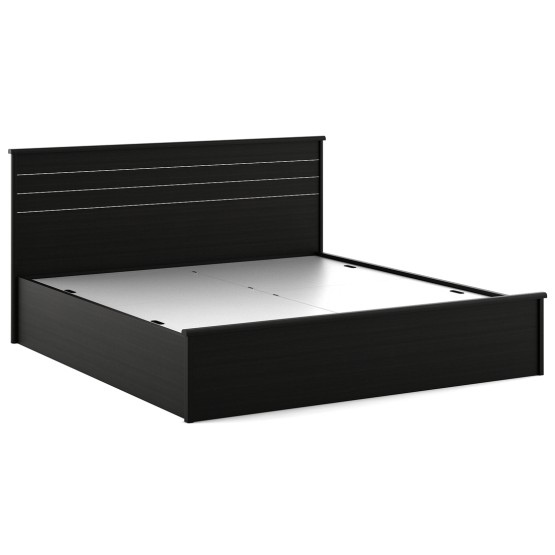 Carnival  King Bed With Box Storage - Natural Wenge Woodpore