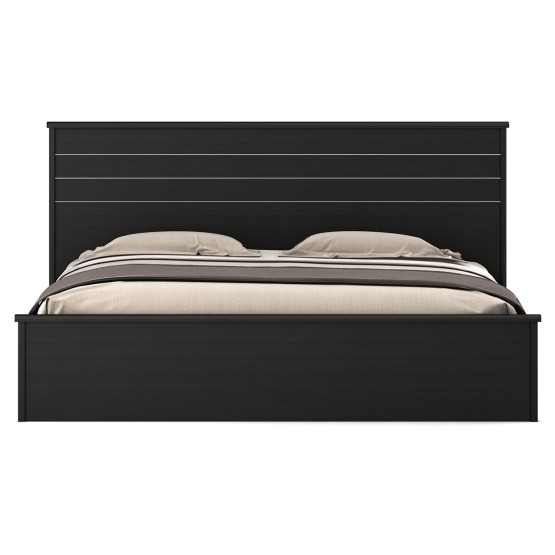 Carnival  King Bed With Box Storage - Natural Wenge Woodpore