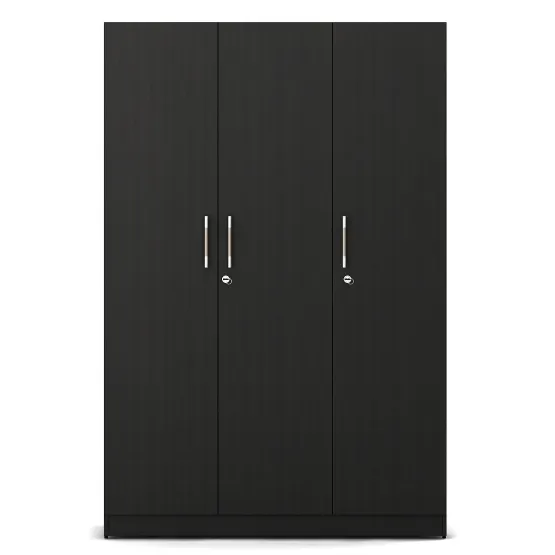 Carnival 3 Door Wardrobe Without Mirror - Natural Wenge Woodpore