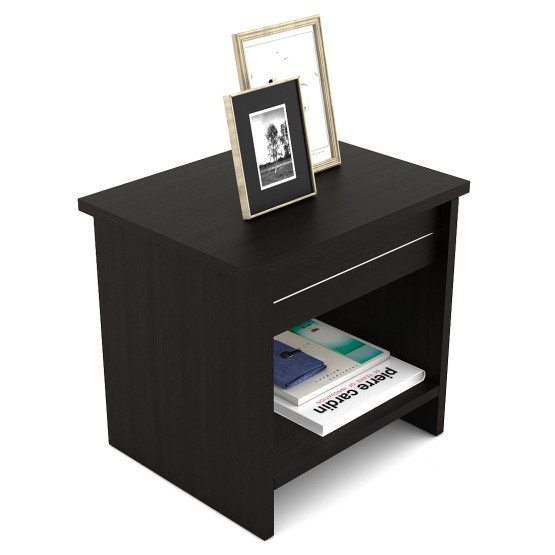 Carnival Bedside Table - Natural Wenge Woodpore