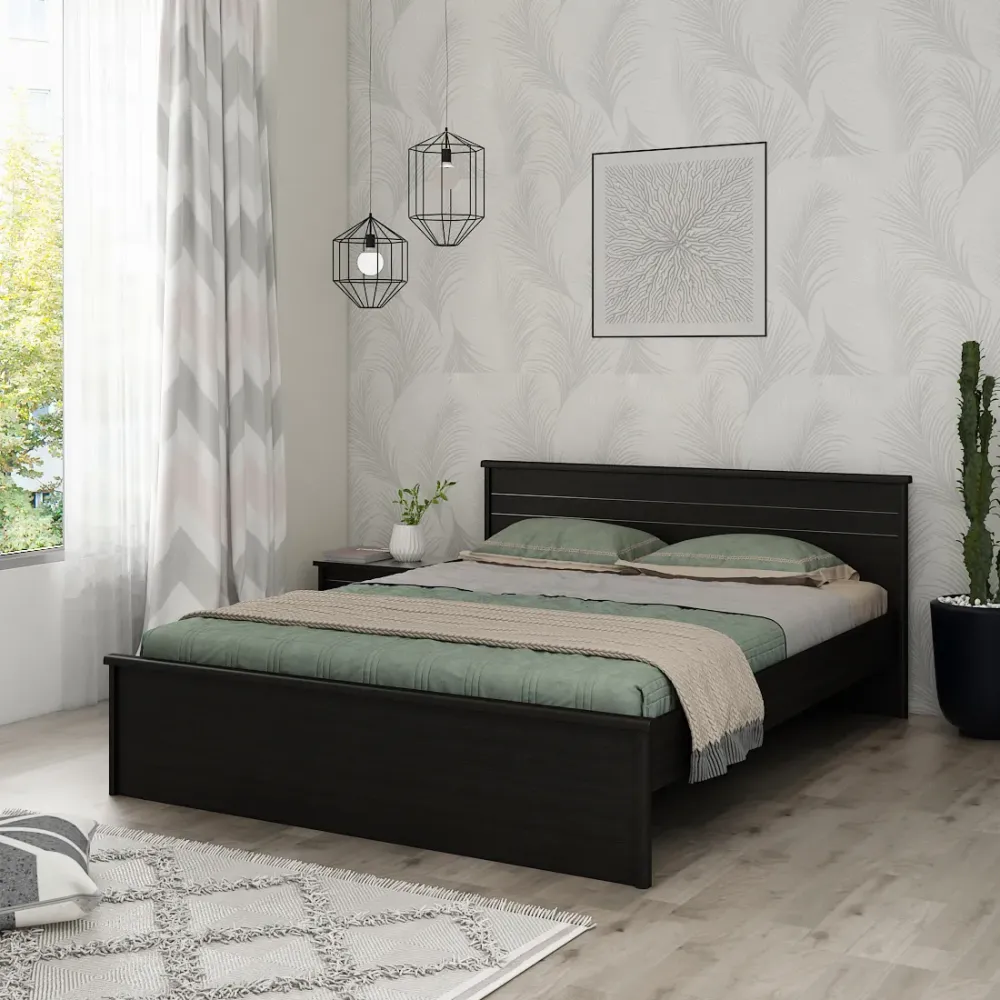 Carnival V3 King Bed Without Storage - Natural Wenge Woodpore