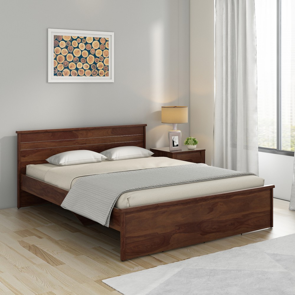 Carnival Queen Bed Without Storage - Sheesham