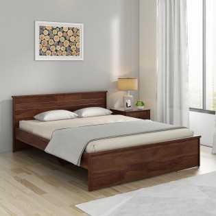 Carnival Queen Bed Without Storage - Sheesham