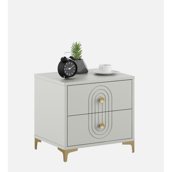 Casper Bed Side Table - Pumic Grey