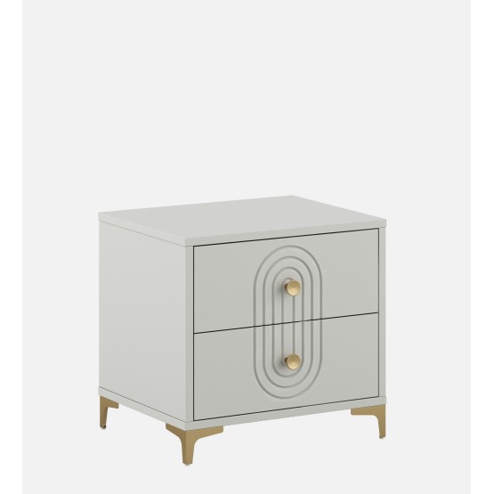 Casper Bed Side Table - Pumic Grey