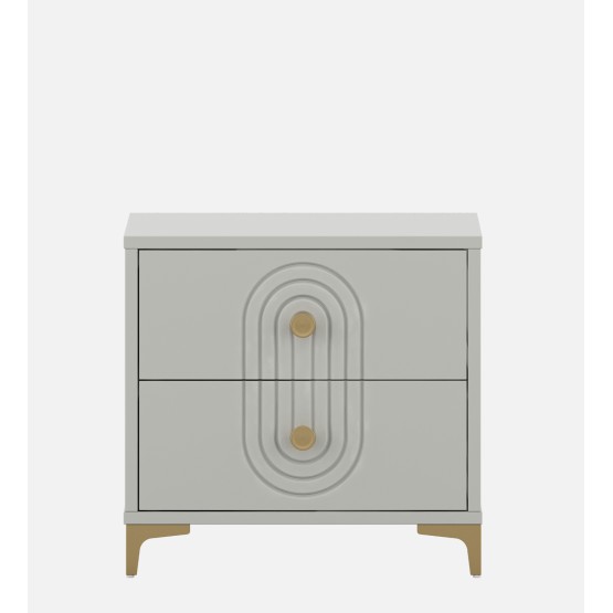 Casper Bed Side Table - Pumic Grey