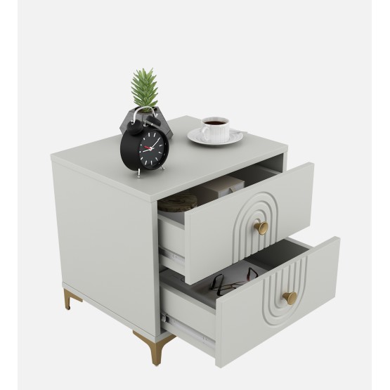 Casper Bed Side Table - Pumic Grey