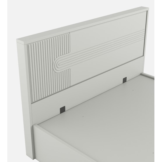 Casper King Bed With Full Lift On Storage - Pumic Grey