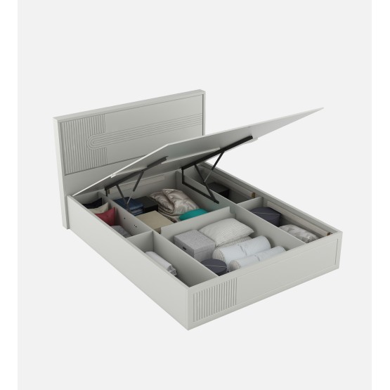 Casper King Bed With Full Lift On Storage - Pumic Grey