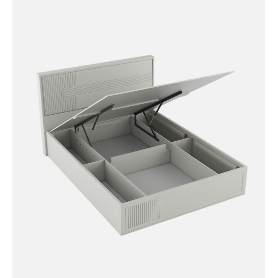 Casper King Bed With Full Lift On Storage - Pumic Grey