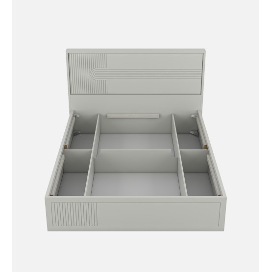 Casper King Bed With Full Lift On Storage - Pumic Grey