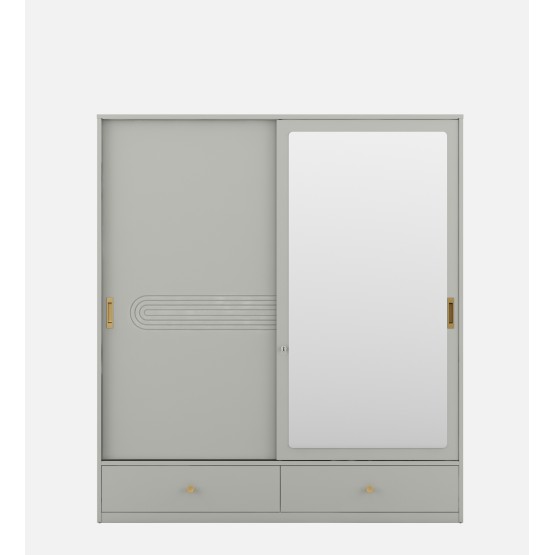 Casper 2 Door Slider Wardrobe - Pumic Grey