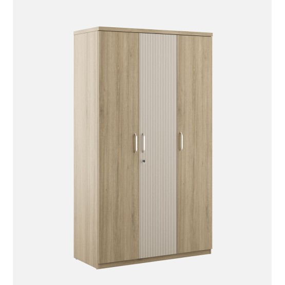 Cleo 3 Door Wardrobe-santana Oak & Bamboo Flute