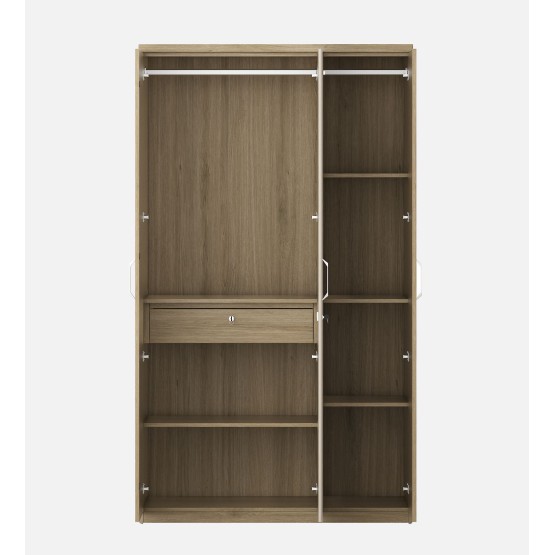 Cleo 3 Door Wardrobe-santana Oak & Bamboo Flute