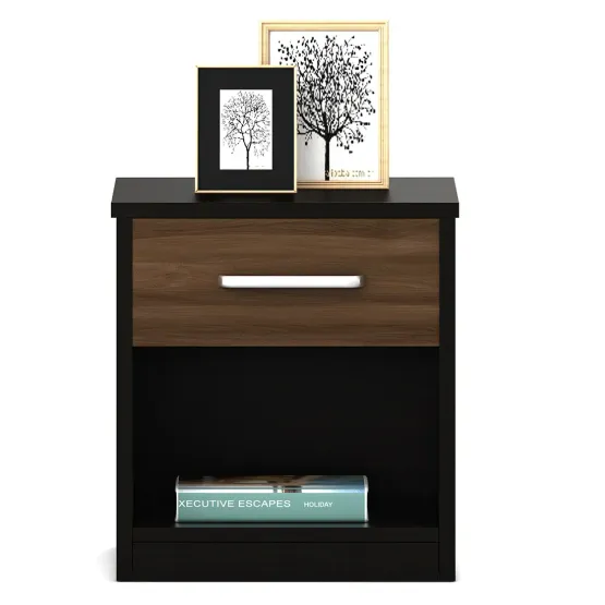 Cosmos Bedside Table - Natural Wenge Woodpore