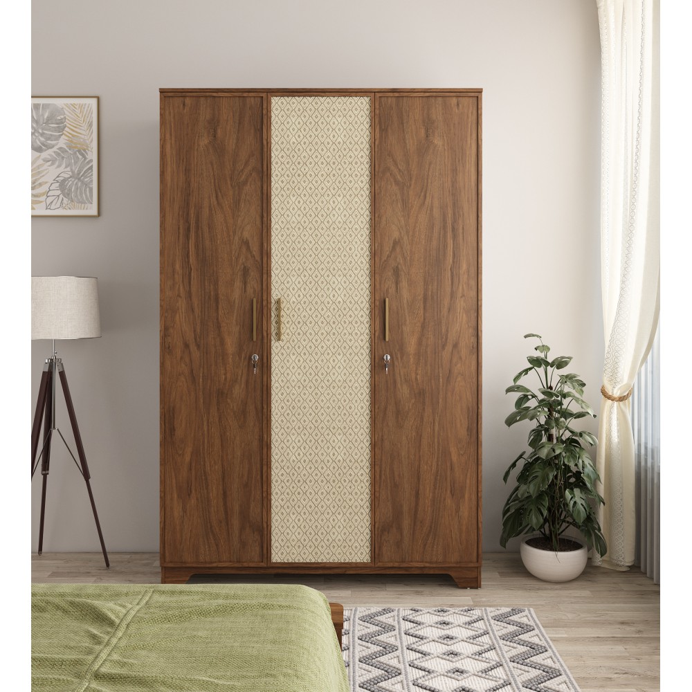 Dwell 3 Door Wardrobe - Bengal Mango