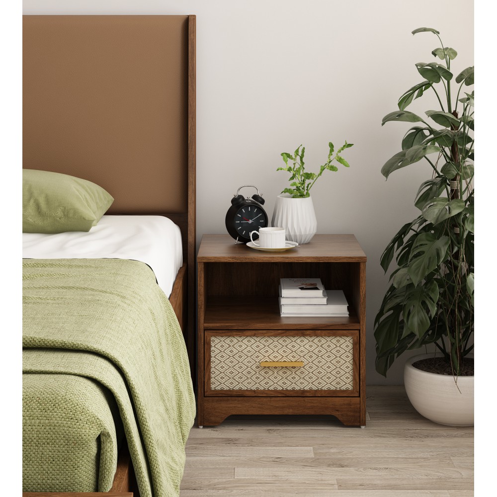Dwell Bed Side Table - Bengal Mango