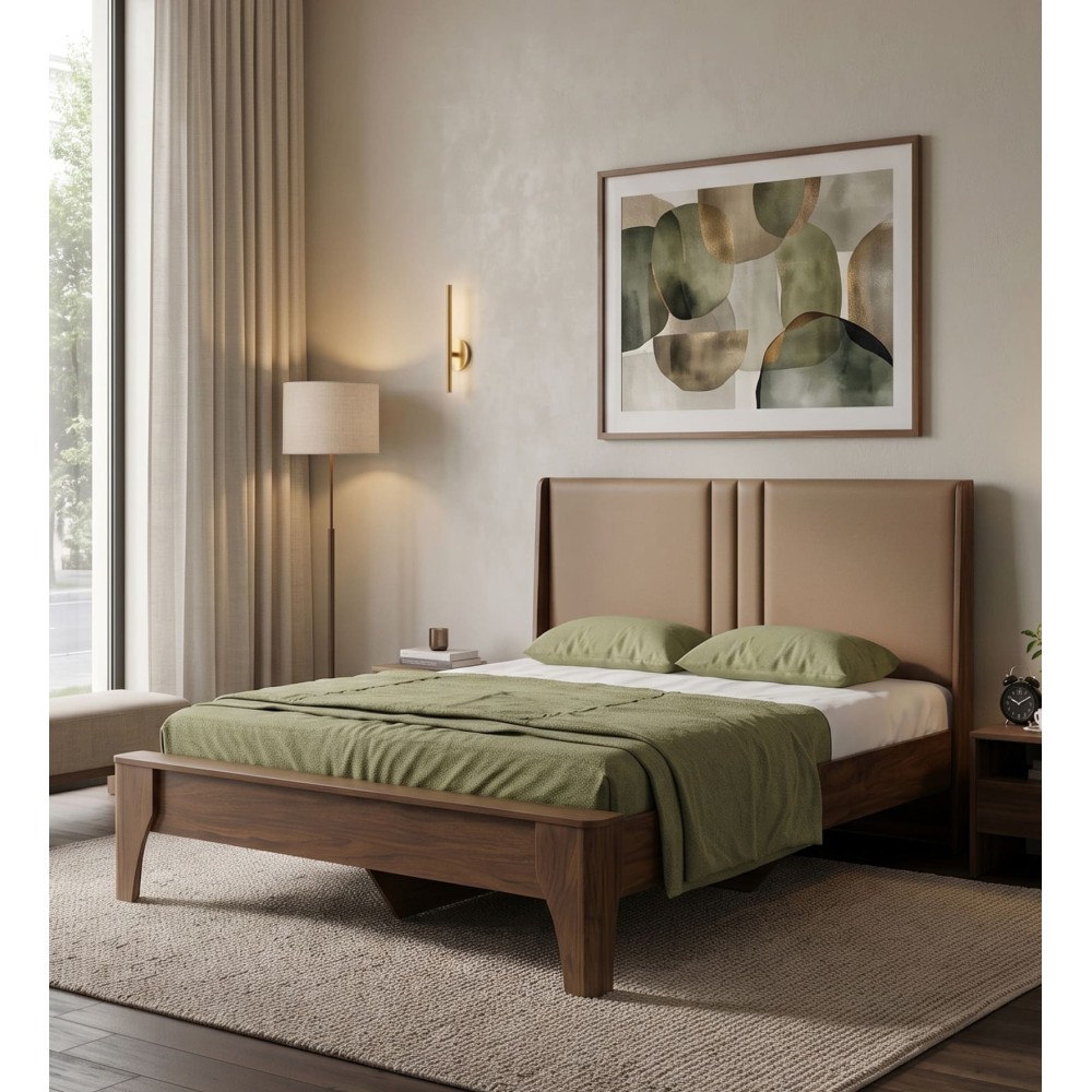 Dwell Queen  Bed Without Storage - Bengal Mango