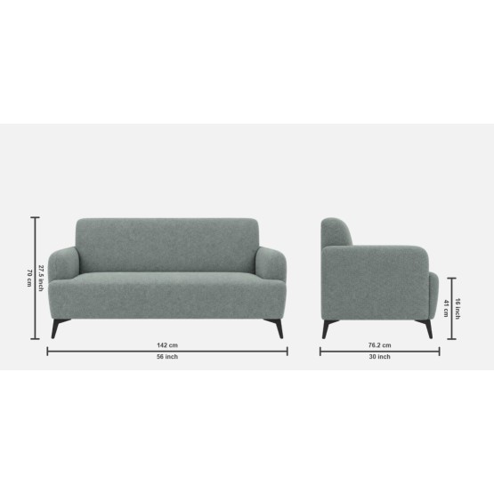 Spacewood Datsun 2 Seater Sofa  In Fabric - Sh 706