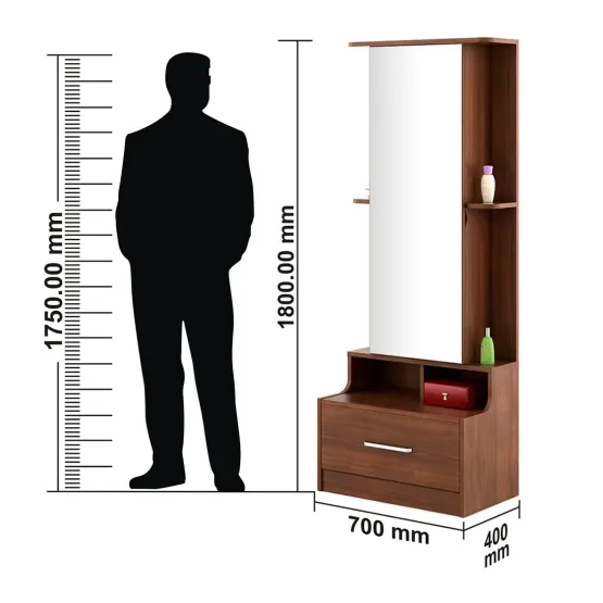 Liwa Dressing Table - Walnut Rigato Woodpore