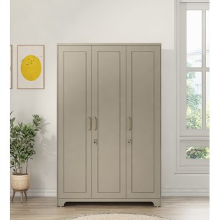 Eternia 3 Door Wardrobe-modern Ash