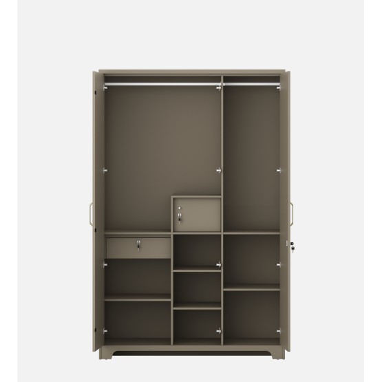 Eternia 3 Door Wardrobe-modern Ash