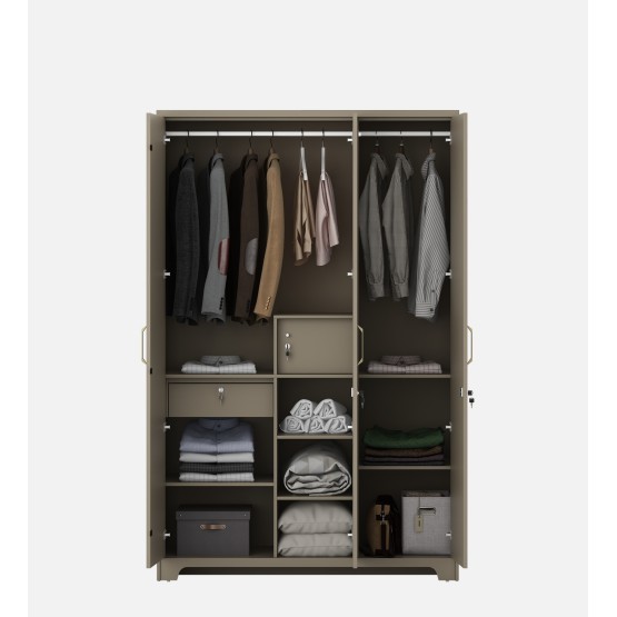 Eternia 3 Door Wardrobe-modern Ash