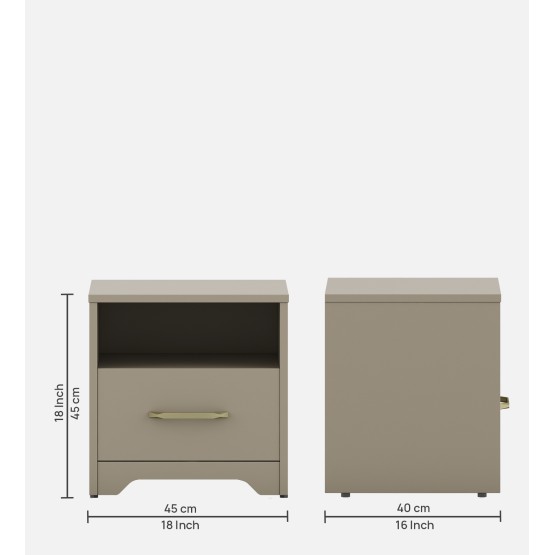 Eternia Bed Side Table-modern Ash