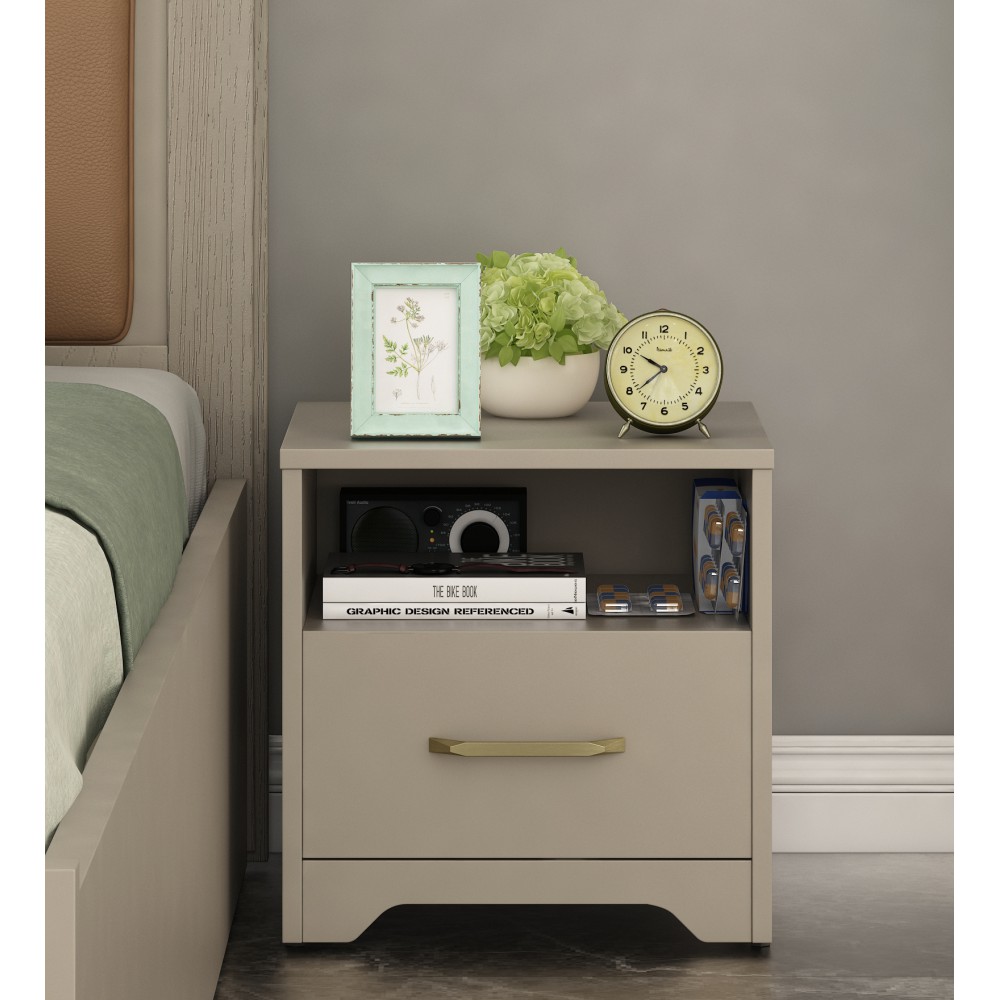 Eternia Bed Side Table-modern Ash