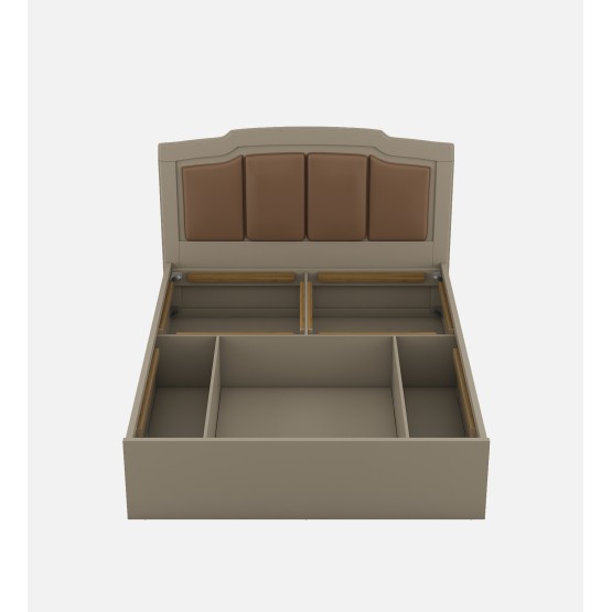 Eternia Queen Bed With 3/4 Lift On-modern Ash