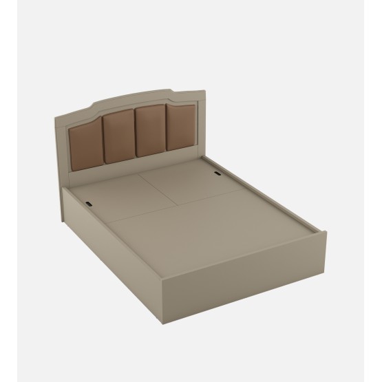Eternia Queen Bed With 3/4 Lift On-modern Ash